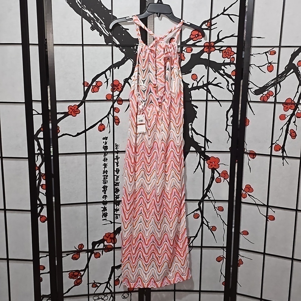 Trina Turk Serafina‎ Crochet Halter Maxi Swirl Dress Size XS New - Picture 12 of 13